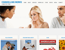 Tablet Screenshot of counsellingworks.com.au